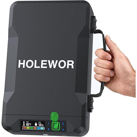 Portable Biometric Gun Safe for Travel and Nightstand