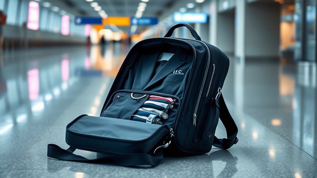 travel friendly garment bag features