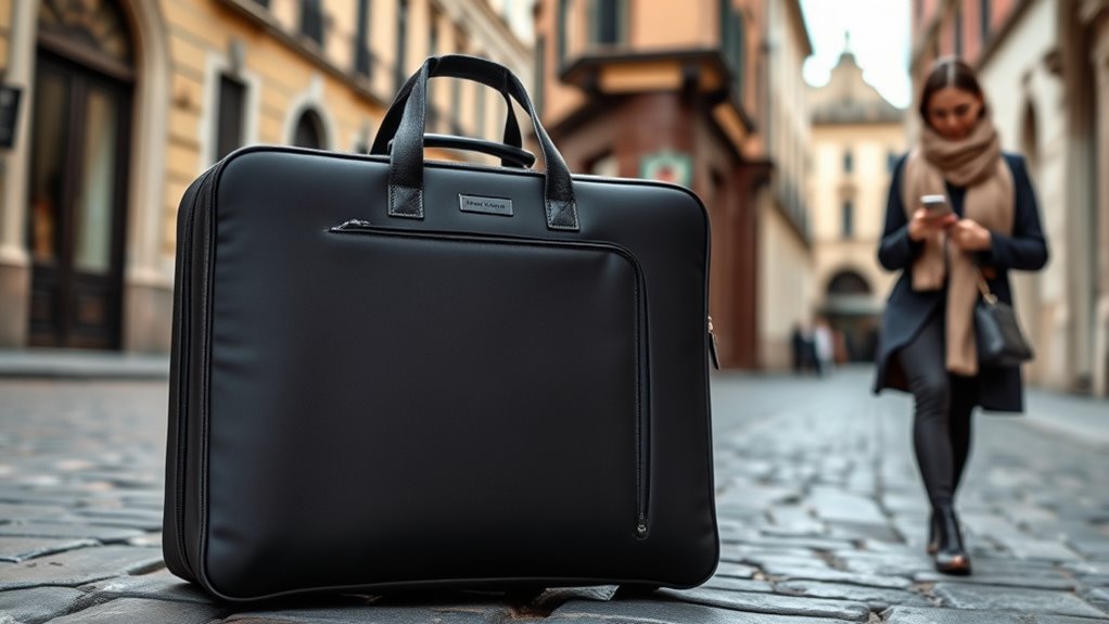 travel friendly garment bag features