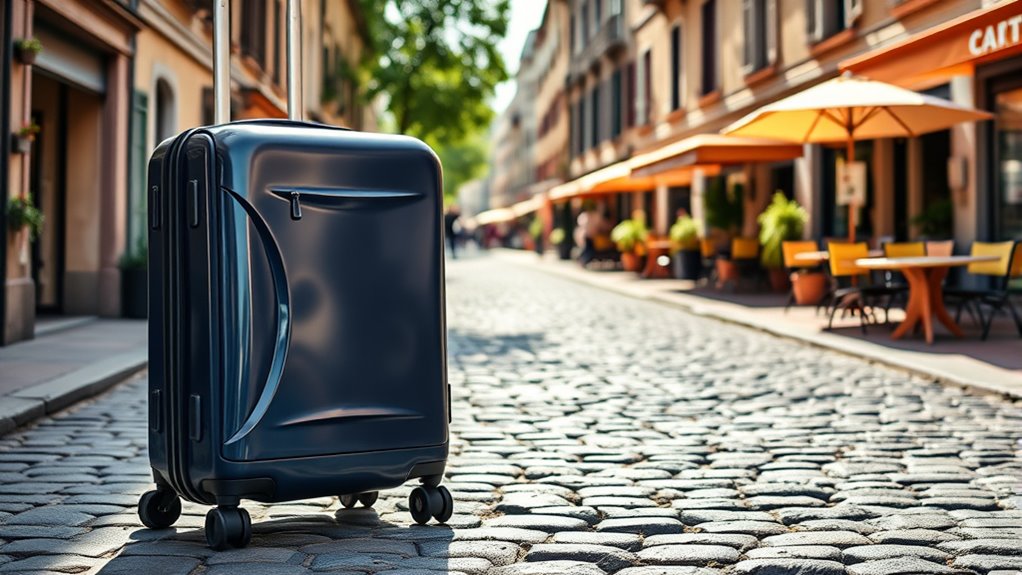 travel friendly softside suitcase features