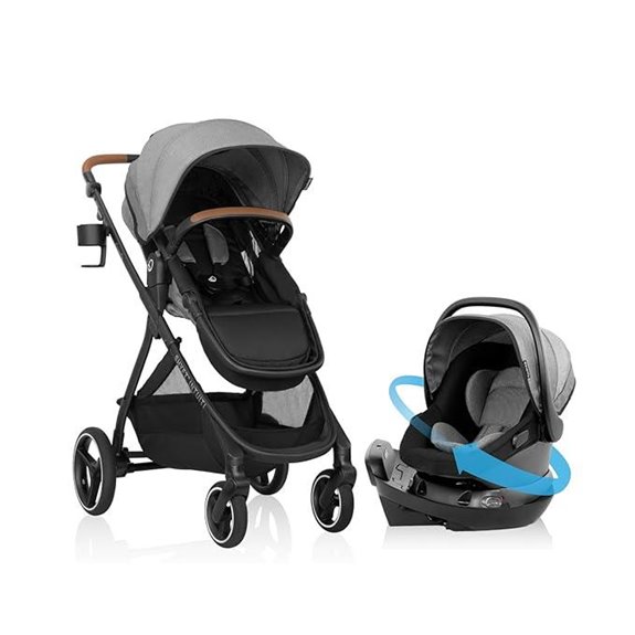 Evenflo Shyft Travel System with Rotating Infant Seat