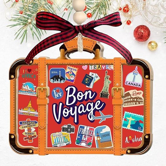 Travel Luggage Christmas Ornaments for Travelers