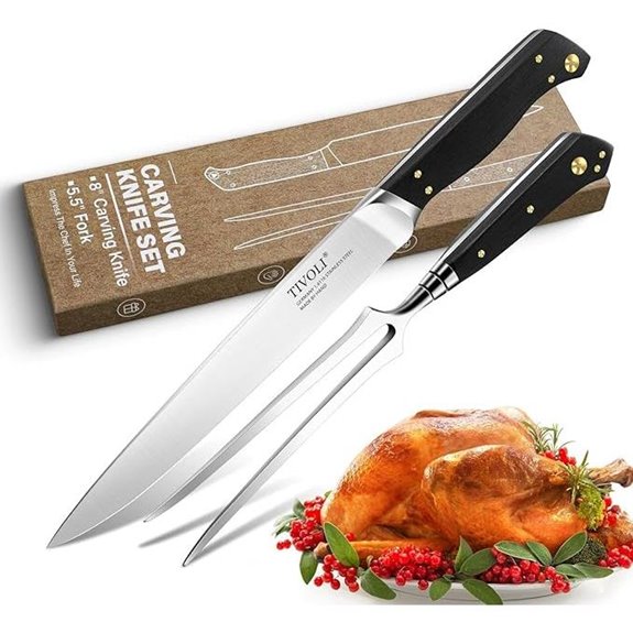 TIVOLI Turkey Carving Knife & Fork Set