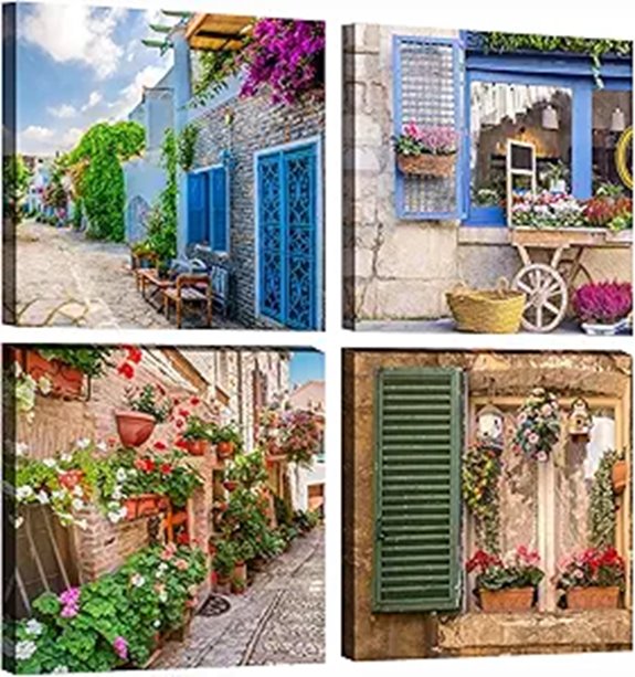 Tuscan Wall Art Decor Italy Window Landscape