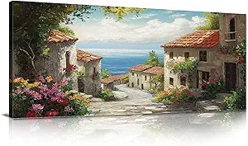 Tuscany Town Canvas Wall Art for Home Decor