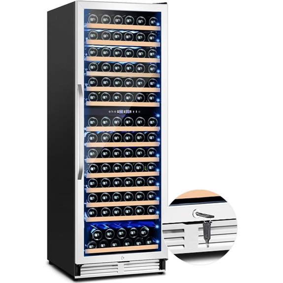 Dual Zone 24-Inch Wine Cooler with Glass Door