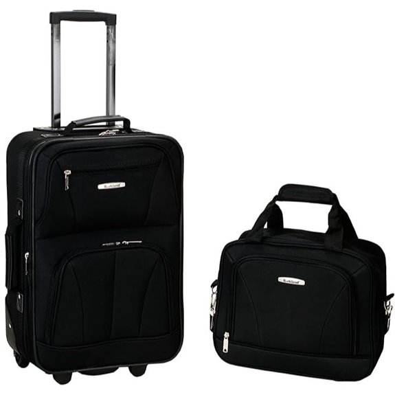 Rockland 2-Piece Softside Upright Luggage Set