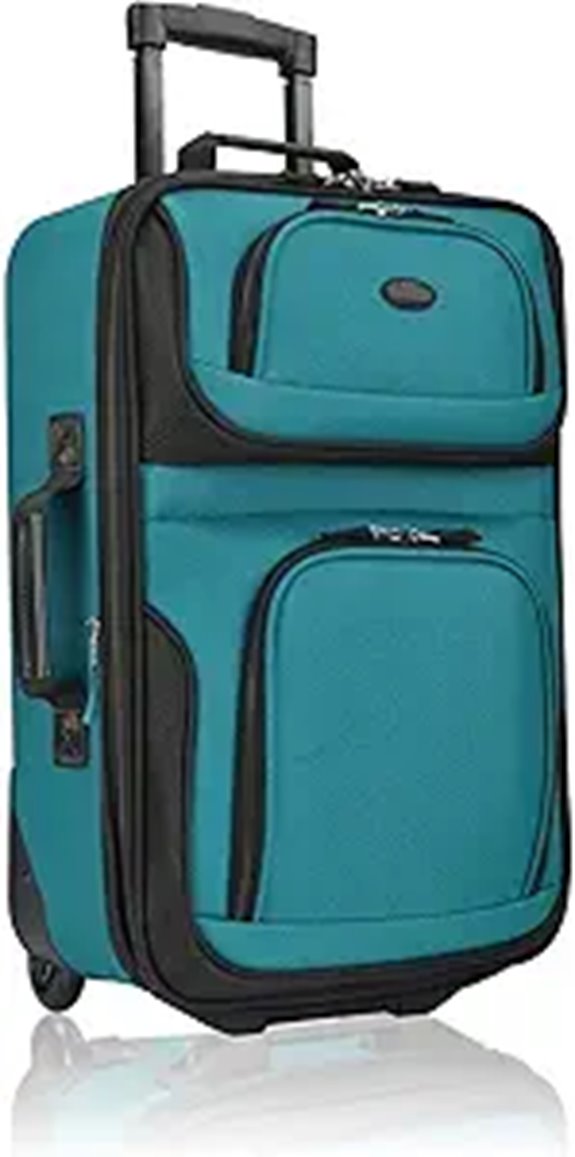 U.S. Traveler Rio Softside Rolling Carry-On Suitcase