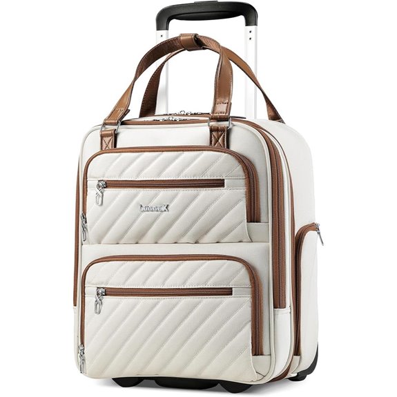 LUGGEX Underseat Carry-On Luggage with Wheels