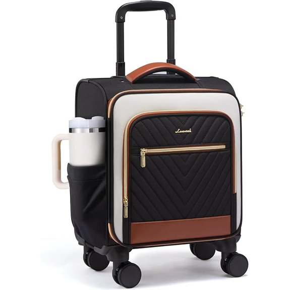 LOVEVOOK Underseat Carry-On Luggage with TSA Lock