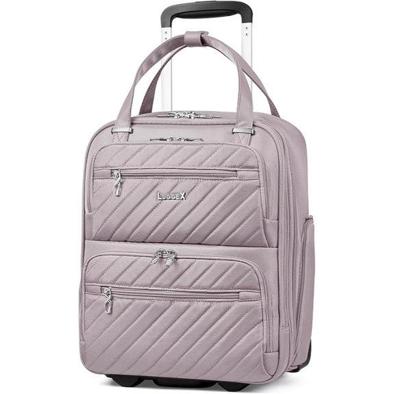 LUGGEX Underseat Carry-On Luggage with Wheels