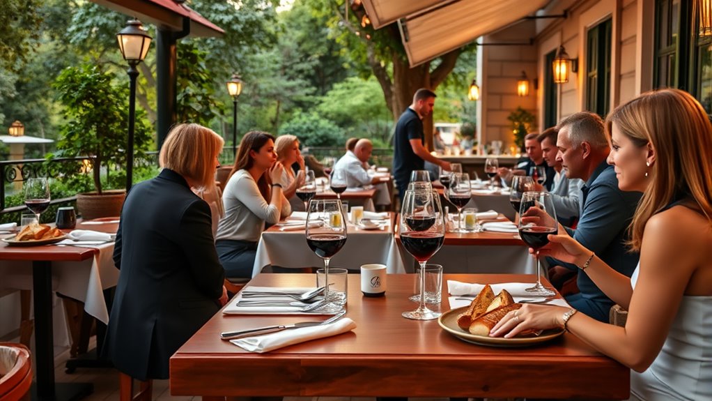 unhurried social dining experience