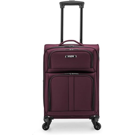 U.S. Traveler Anzio Burgundy Expandable Carry-On Luggage