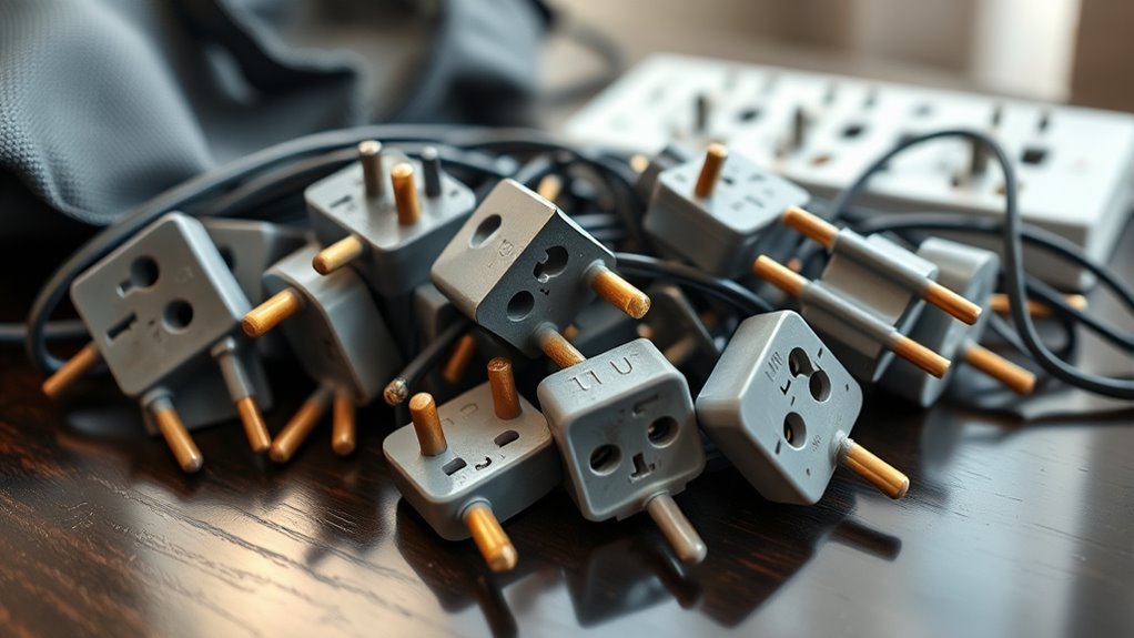 use compatible electrical adapters