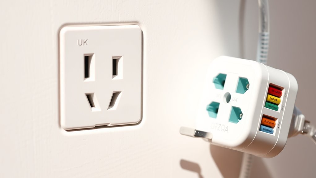 use correct electrical adapters