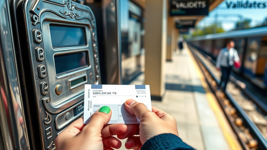 validate tickets before boarding