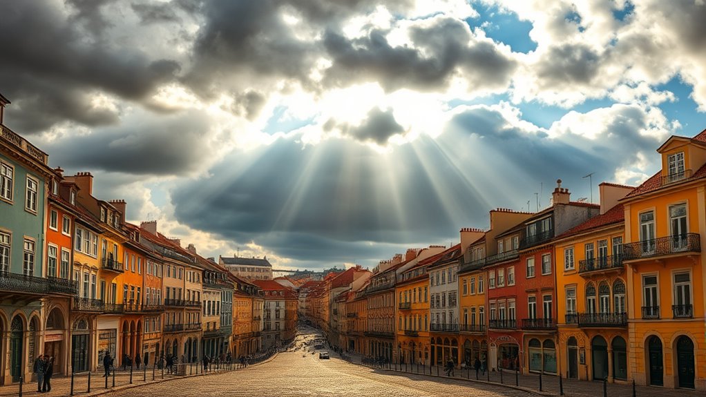 variable sunshine and clouds