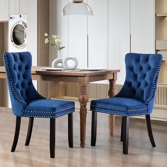 SoarFlash Velvet Dining Chairs Set of 2