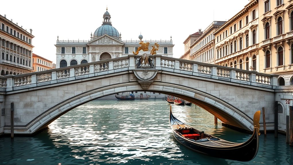 venice historic palace and bridge