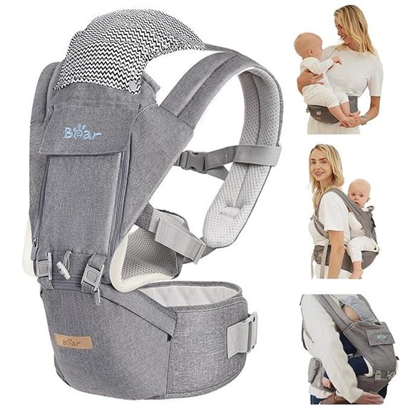 Bear 6-in-1 Baby Carrier with Hip Seat