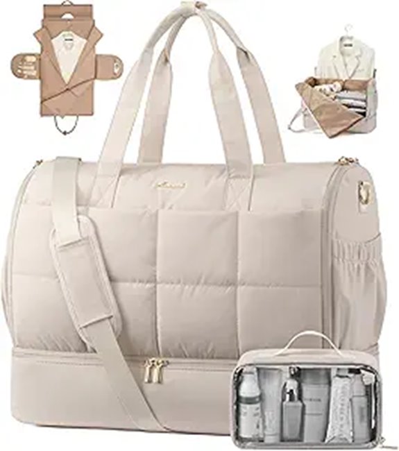 LOVEVOOK 2-in-1 Travel Garment & Weekender Bag