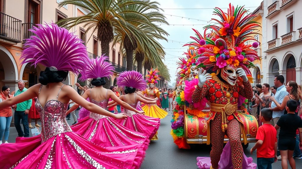 vibrant carnival celebrations parade