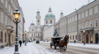 vienna and salzburg winter scenery