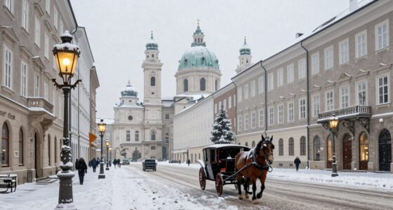 vienna and salzburg winter scenery