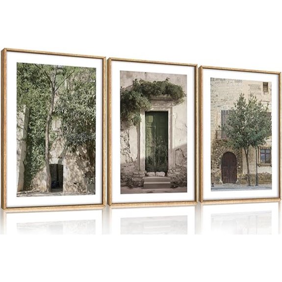 HOURIA Vintage Italy City Landscape Canvas Wall Art