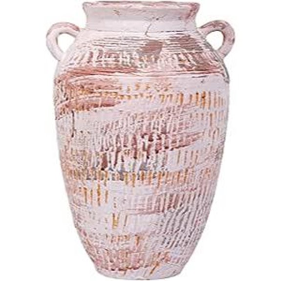 Vintage Mediterranean Ceramic Vase with Handles