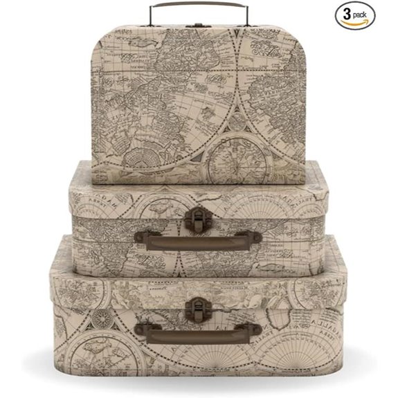 Soul & Lane Vintage Suitcase Storage Set of 3