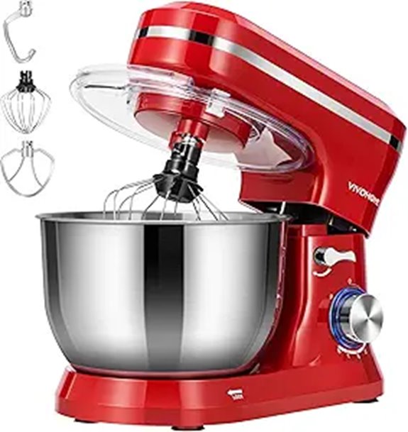 VIVOHOME 4.75 Quart Stand Mixer with Attachments