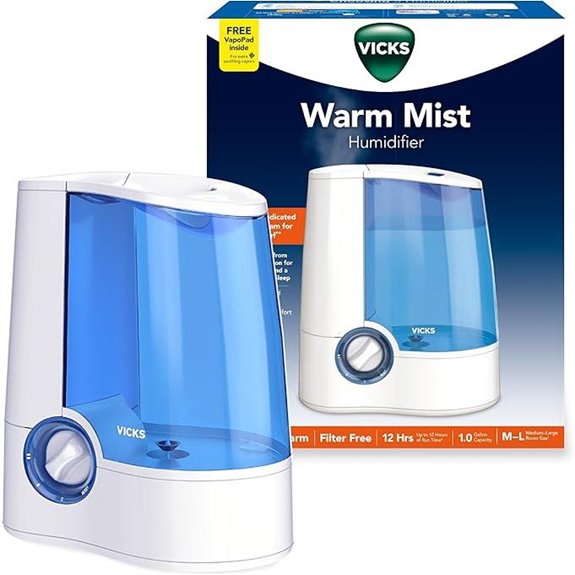 Vicks Warm Mist Humidifier for Bedroom & Large Rooms