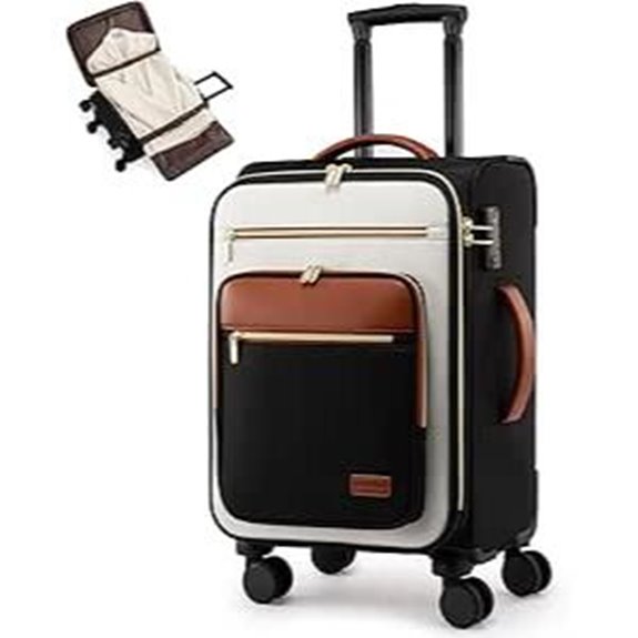 LOVEVOOK 20-Inch Waterproof Carry-On Suitcase