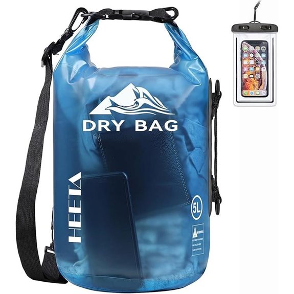 HEETA Waterproof Dry Bag with Phone Case for Travel