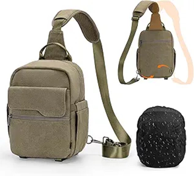 Cwatcun Waterproof Camera Sling Bag for DSLR Cameras