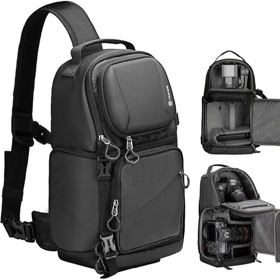 TARION Waterproof DSLR Sling Camera Bag with Raincover