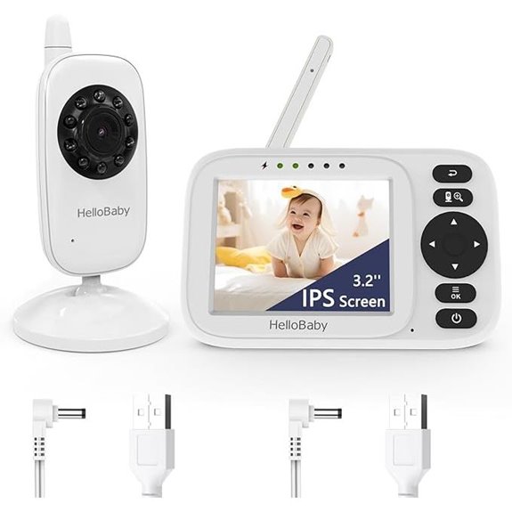 HelloBaby No WiFi Video Baby Monitor with Camera