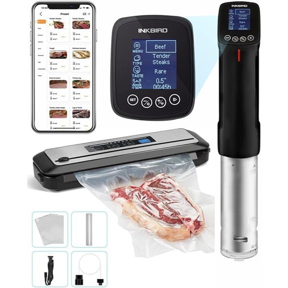 INKBIRD WIFI Sous Vide & Vacuum Sealer Combo