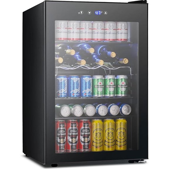 37-Bottle Wine & Beverage Fridge with Child Lock