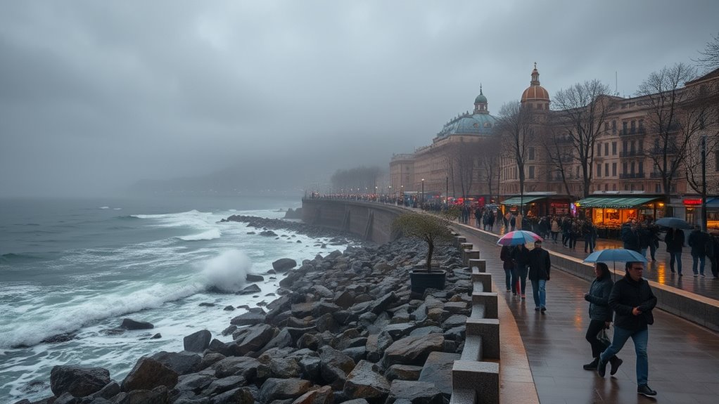 winter rainfall and sea temperatures