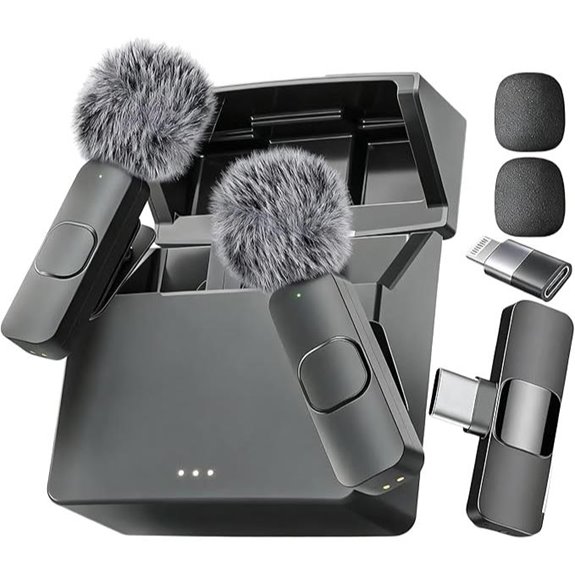 Mini Mic Pro Wireless Lavalier Microphone with Case