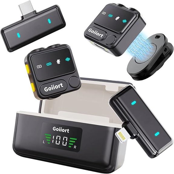 Wireless Lavalier Microphone for iPhone and Content Creators