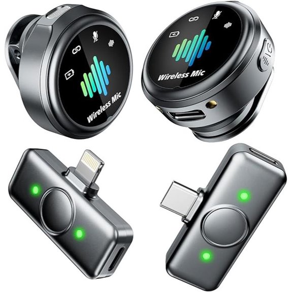 Wireless Lavalier Microphones for iPhone & Android