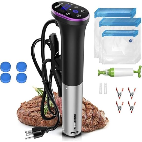 WIFI Sous Vide Cooker with Sealable Bags Kit