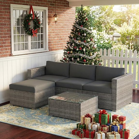 Wisteria Lane 5-Piece Outdoor Patio Furniture Set