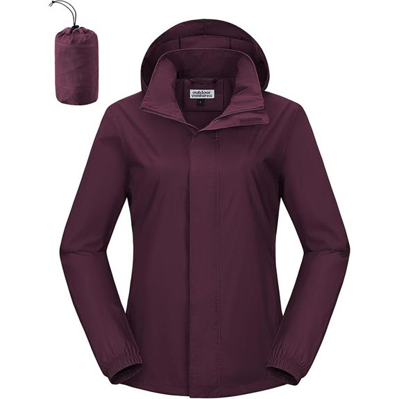 Outdoor Ventures Women's Waterproof Rain Jacket