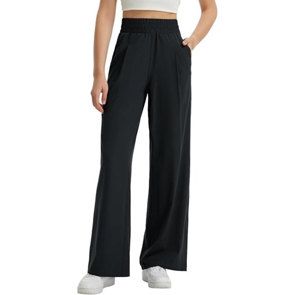 Baleaf Women's Lightweight Wide Leg Travel Pants