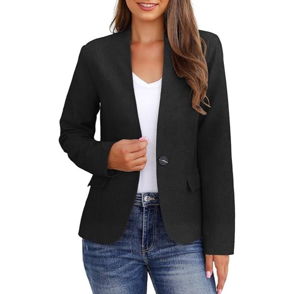 GRAPENT Women's Business Casual Blazer with Pockets