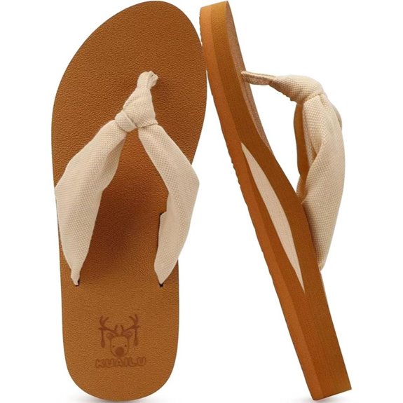 KuaiLu Women's Flip Flops with Arch Support